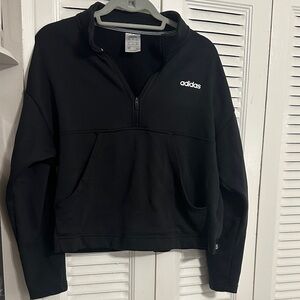 Adidas Black Quarter-Zip Pullover